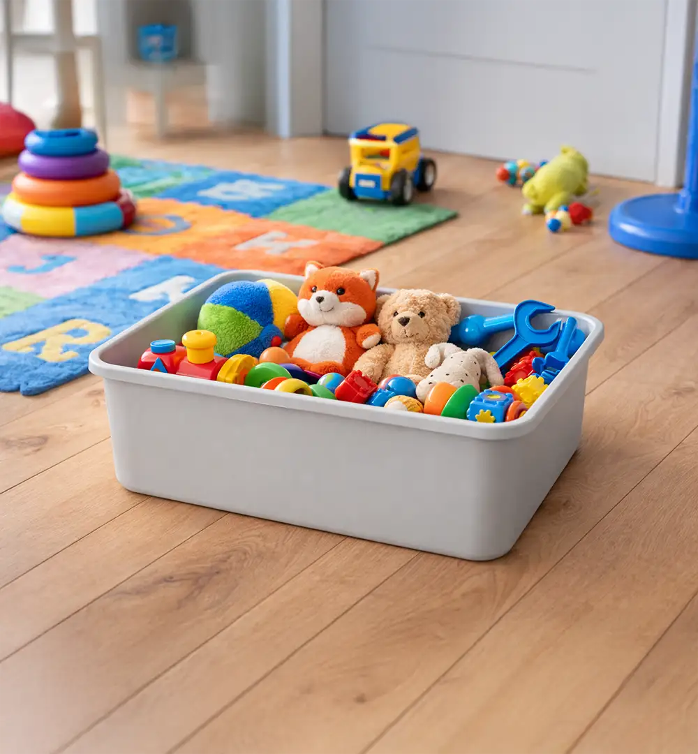 Kids Toy Organiser -  Storage White Detachable Cabinets with Plastic Drawers