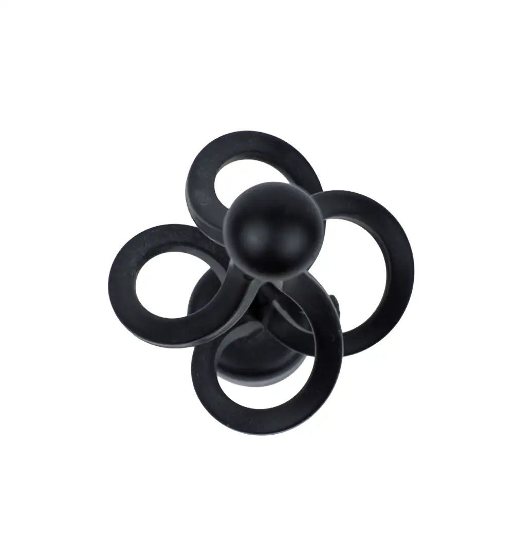 Curtain Rod Finials | Window Curtain Rod End Caps for 1 Inch Rods | Black Twisted Cage Curtain Rod Finial 6 Curtain Rod Finials