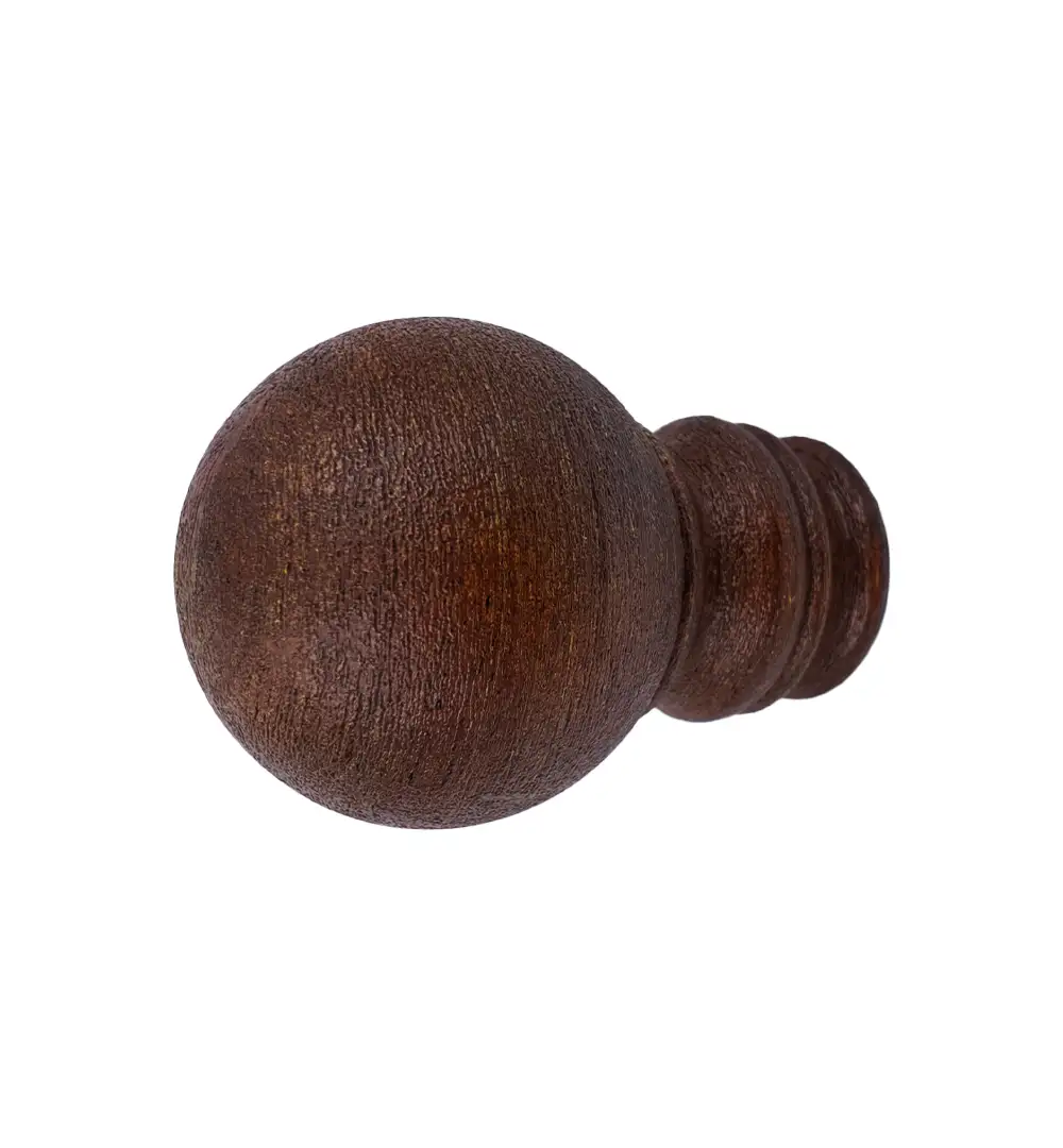 Curtain rod finials