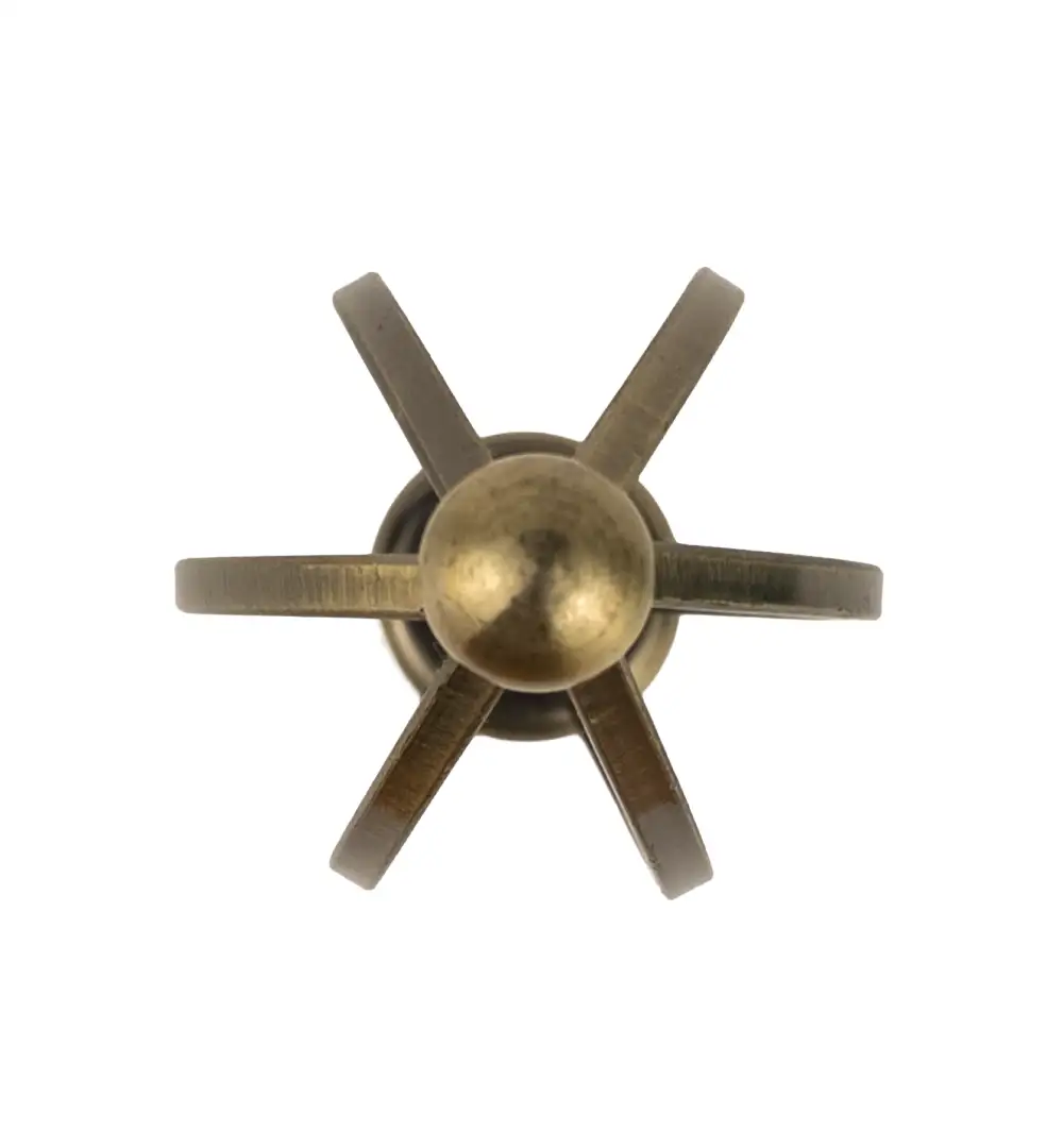 Curtain Rod Finials | Window Curtain Rod End Caps for 1 Inch Rods | Antique Brass Cage Finial 6 Curtain Rod Finials