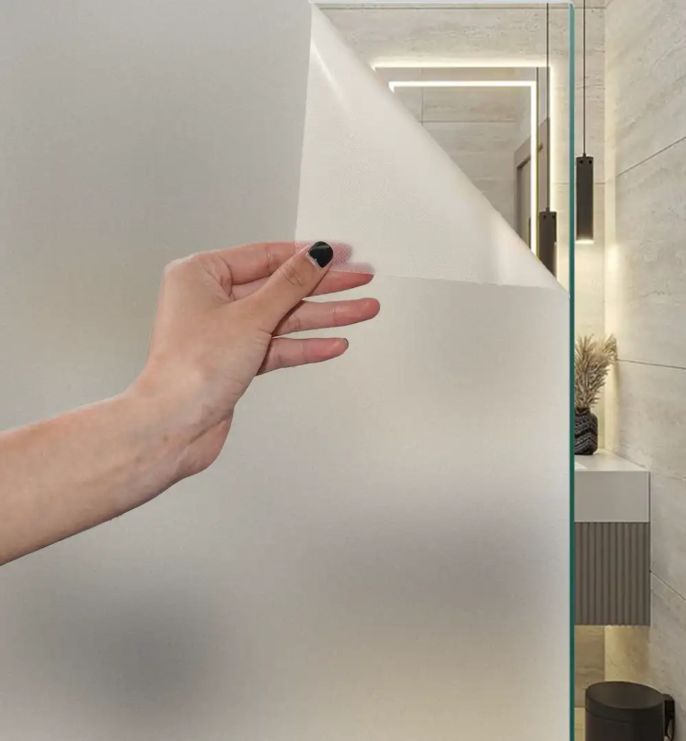 Pure Frosted Window Film 152cm | Privacy Glass Film - AT-001B 9 Pure Frosted Window Film