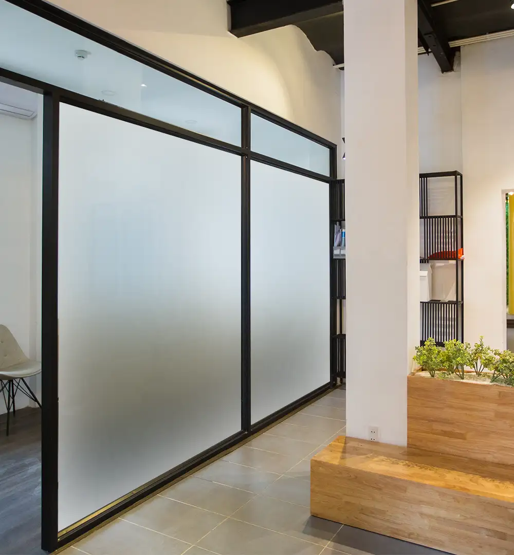 Pure Frosted Window Film 152cm | Privacy Glass Film - AT-001B 5 Pure Frosted Window Film